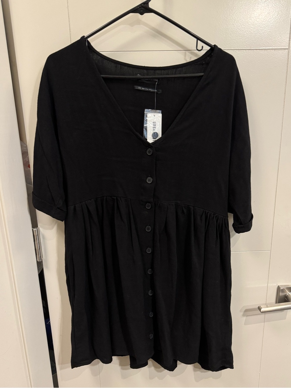 Urban Outfitters Linen Babydoll Dress NTW